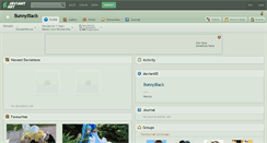 Desktop Screenshot of bunnyblack.deviantart.com