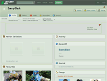 Tablet Screenshot of bunnyblack.deviantart.com