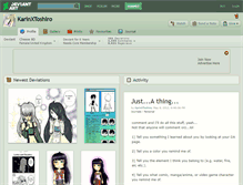 Tablet Screenshot of karinxtoshiro.deviantart.com