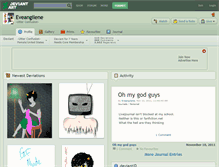 Tablet Screenshot of eveangilene.deviantart.com