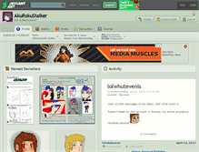 Tablet Screenshot of akurokustalker.deviantart.com