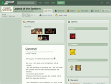 Tablet Screenshot of legend-of-the-seeker.deviantart.com