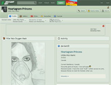 Tablet Screenshot of heartagram-princess.deviantart.com