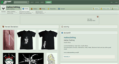 Desktop Screenshot of maliceclothing.deviantart.com