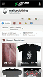 Mobile Screenshot of maliceclothing.deviantart.com