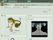 Tablet Screenshot of catolf.deviantart.com