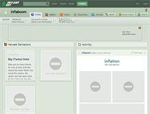 Tablet Screenshot of inflaboom.deviantart.com