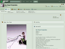 Tablet Screenshot of my-heart-explodes.deviantart.com