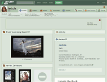 Tablet Screenshot of jackula.deviantart.com
