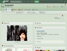 Tablet Screenshot of noxiouspluk.deviantart.com