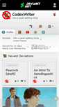 Mobile Screenshot of codexwriter.deviantart.com