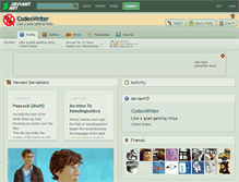 Tablet Screenshot of codexwriter.deviantart.com