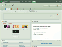 Tablet Screenshot of clmewmewgirl.deviantart.com