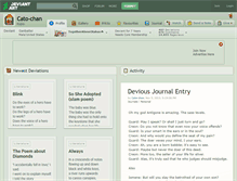 Tablet Screenshot of cato-chan.deviantart.com