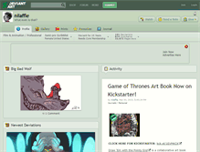 Tablet Screenshot of nilaffle.deviantart.com