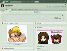 Tablet Screenshot of knuxiechan.deviantart.com