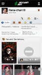 Mobile Screenshot of hana-chan18.deviantart.com