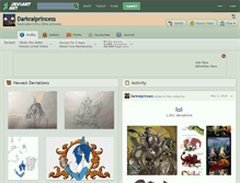 Tablet Screenshot of darkraiprincess.deviantart.com