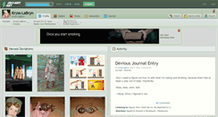 Desktop Screenshot of kryss-labryn.deviantart.com