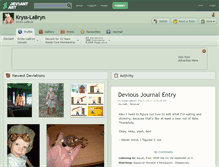 Tablet Screenshot of kryss-labryn.deviantart.com