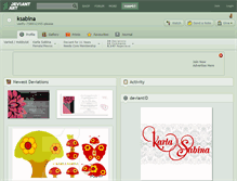 Tablet Screenshot of ksabina.deviantart.com