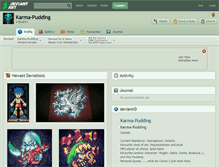 Tablet Screenshot of karma-pudding.deviantart.com
