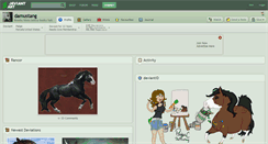 Desktop Screenshot of damustang.deviantart.com