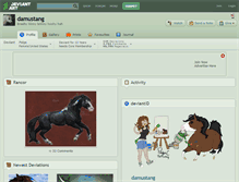 Tablet Screenshot of damustang.deviantart.com