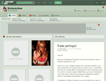 Tablet Screenshot of bimboambee.deviantart.com