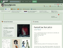 Tablet Screenshot of bunnysbigcookie.deviantart.com