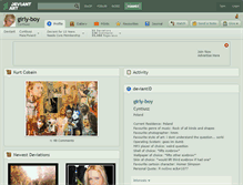 Tablet Screenshot of girly-boy.deviantart.com