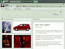 Tablet Screenshot of dante.deviantart.com