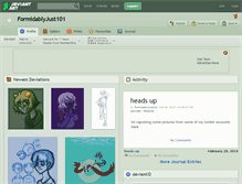 Tablet Screenshot of formidablyjust101.deviantart.com
