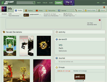 Tablet Screenshot of lzfy.deviantart.com