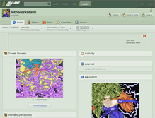 Tablet Screenshot of inthedarkrealm.deviantart.com