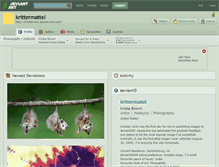 Tablet Screenshot of krittermattel.deviantart.com