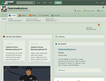 Tablet Screenshot of fatanimeboylover.deviantart.com
