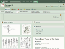 Tablet Screenshot of momosportif.deviantart.com