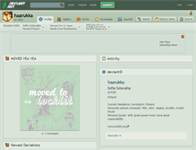 Tablet Screenshot of haarukka.deviantart.com