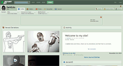 Desktop Screenshot of darkecks.deviantart.com