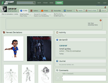 Tablet Screenshot of canavar.deviantart.com