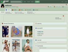 Tablet Screenshot of mattyven.deviantart.com
