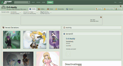 Desktop Screenshot of evil-maddy.deviantart.com