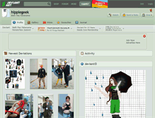Tablet Screenshot of hippiegeek.deviantart.com