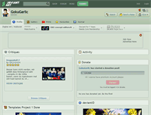 Tablet Screenshot of gokugarlic.deviantart.com