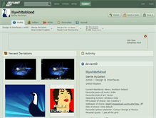 Tablet Screenshot of lilywhiteblood.deviantart.com