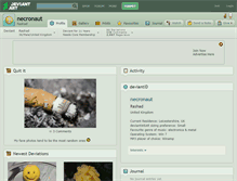Tablet Screenshot of necronaut.deviantart.com