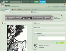 Tablet Screenshot of andrila.deviantart.com
