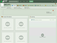 Tablet Screenshot of deff1972.deviantart.com