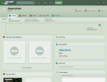 Tablet Screenshot of diaperpirate.deviantart.com